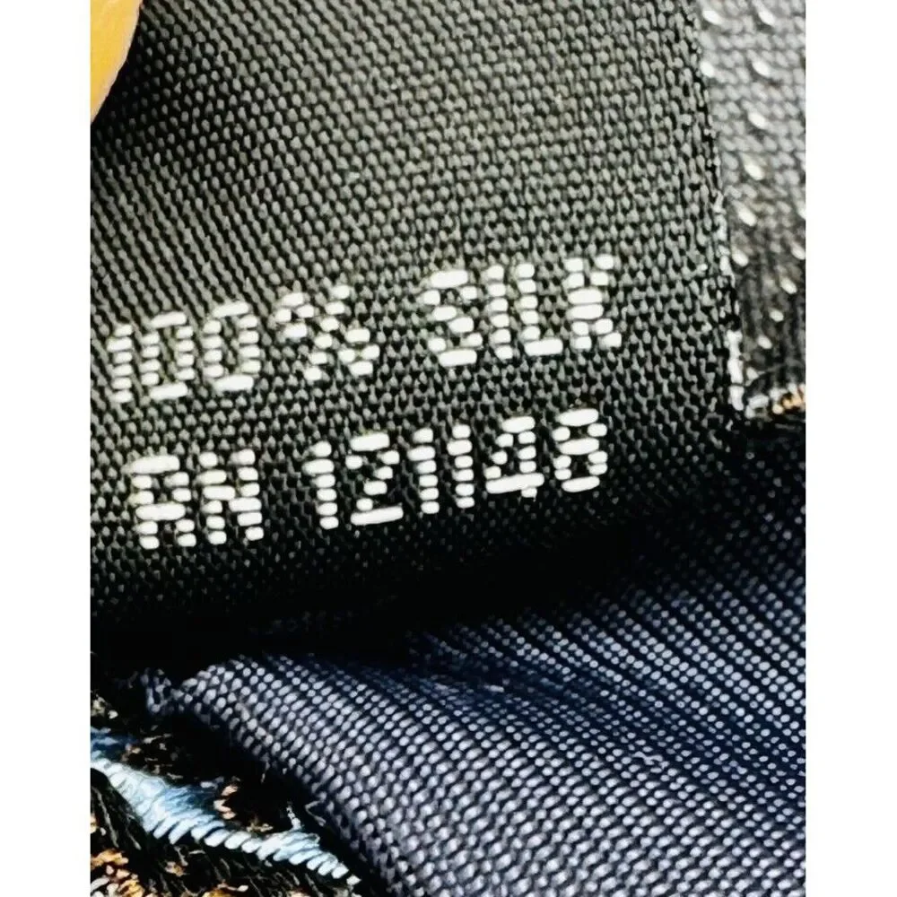 Joseph Abboud Jacquard Silk Tie Geometric Navy Cobalt Brown‎ 59